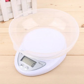 Su padėklu 5 kg LED nešiojamos skaitmeninės svarstyklės Maisto balanso matavimo svoriai Virtuvės svarstyklės Mažos svarstyklės svėrimas gramais