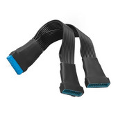 Pagrindinės plokštės USB 3.0 19PIN antraštė 1To2 prailginimo skirstytuvo kabelis 19Pin 20Pin vidinis prailginimo antraštės adapterio kabelis 15cm