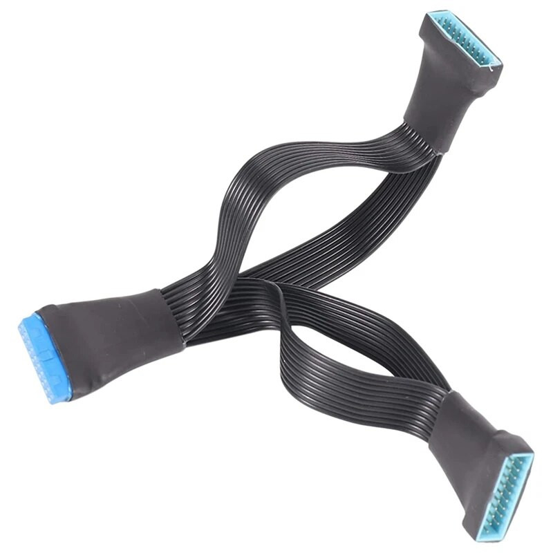 Pagrindinės plokštės USB 3.0 19PIN antraštė 1To2 prailginimo skirstytuvo kabelis 19Pin 20Pin vidinis prailginimo antraštės adapterio kabelis 15cm