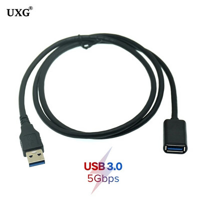 Szabványos 5 Gb/s szupersebességű USB 3.0 A dugós csatlakozó rövid kábel 0,3 m kék 30 cm/1 láb