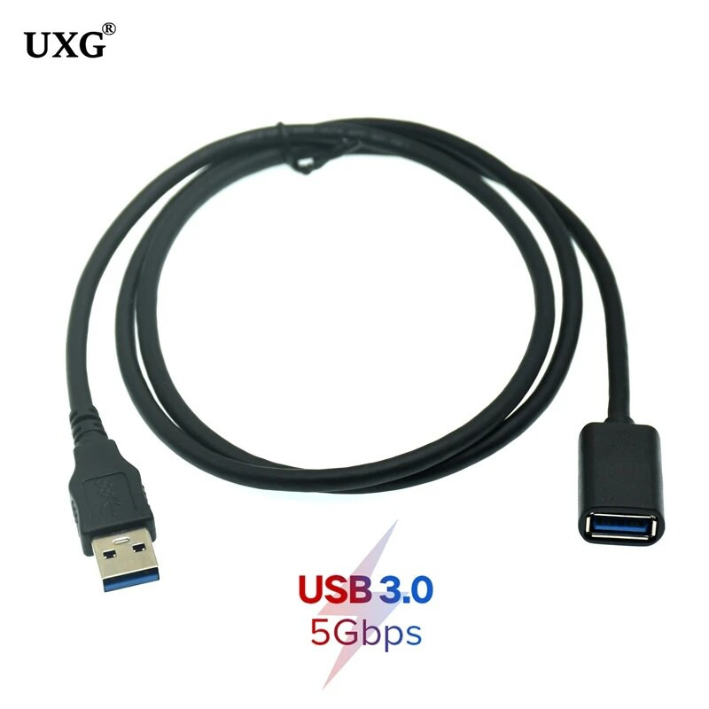 Szabványos 5 Gb/s szupersebességű USB 3.0 A dugós csatlakozó rövid kábel 0,3 m kék 30 cm/1 láb