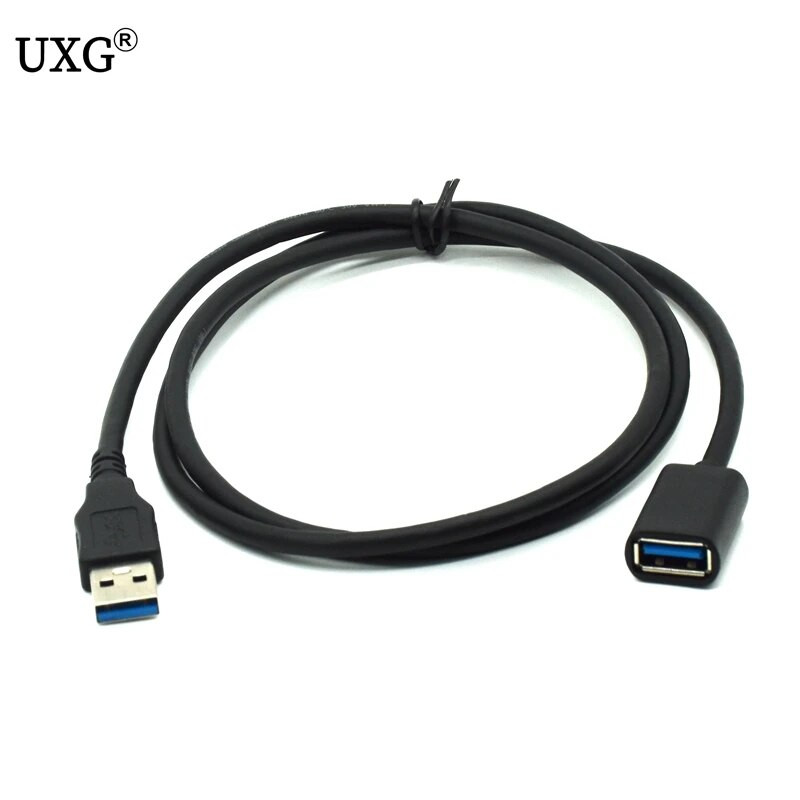 Szabványos 5 Gb/s szupersebességű USB 3.0 A dugós csatlakozó rövid kábel 0,3 m kék 30 cm/1 láb