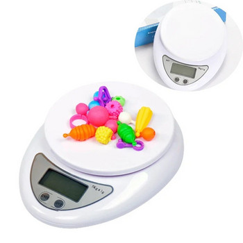 С тава 5 кг Преносима LED цифрова везна Везни Хранителен баланс Измерване на тегло Кухненски везни Малка везна за претегляне в грамове