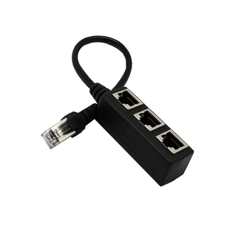 Ethernet kabel Splitter Mrežni adapter Ethernet Splitter 1 do 3 kabel RJ45 LAN Ethernet priključak Adapter