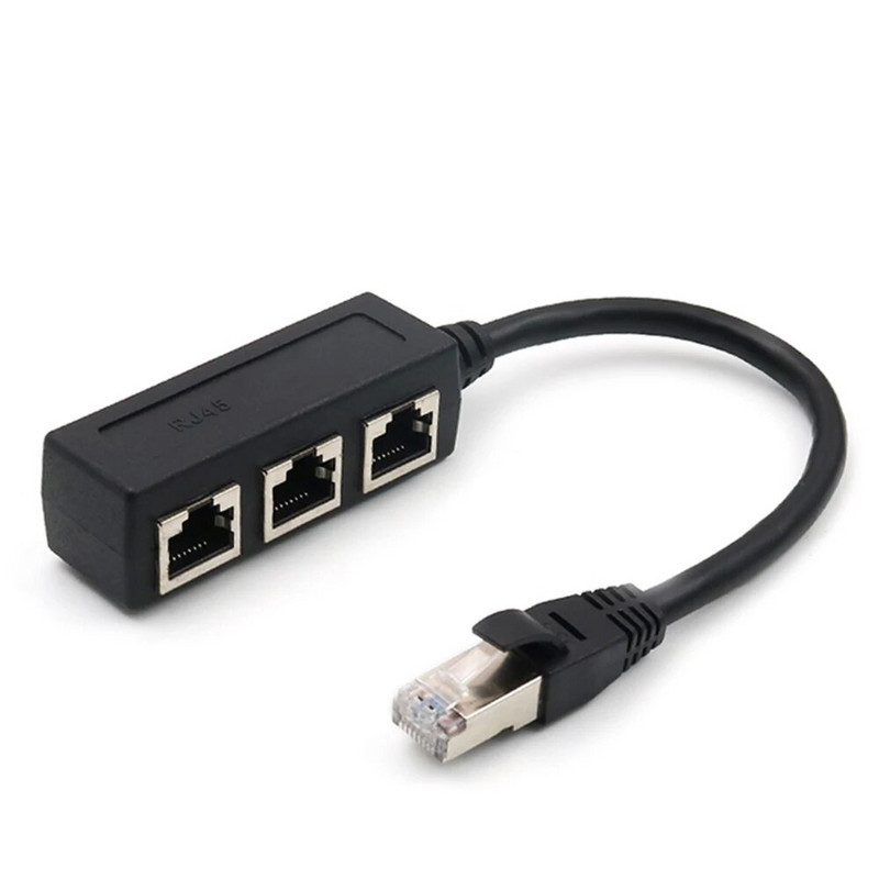 Ethernet kabel Splitter Mrežni adapter Ethernet Splitter 1 do 3 kabel RJ45 LAN Ethernet priključak Adapter
