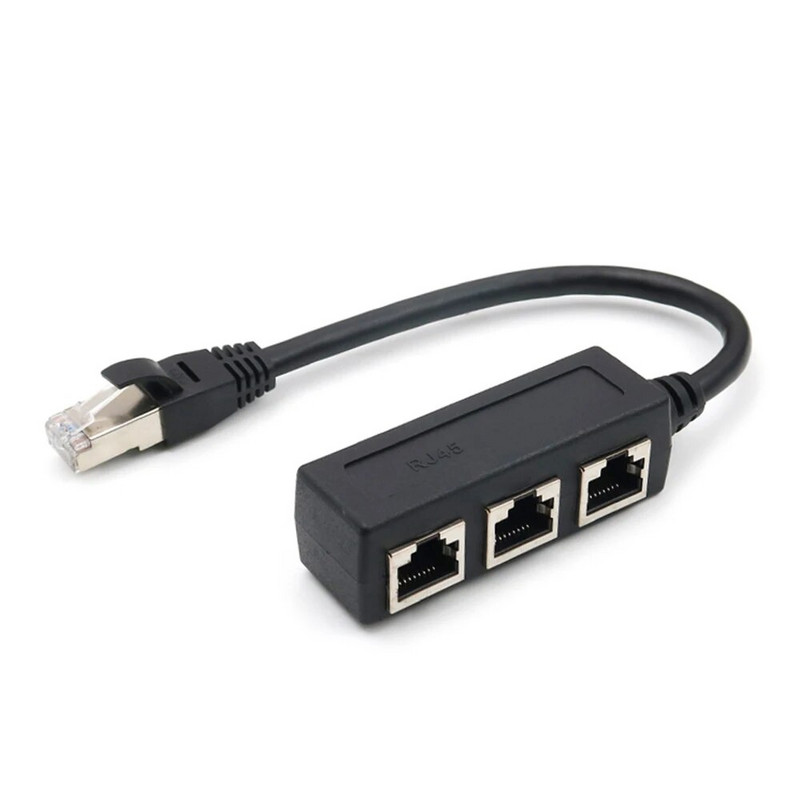 Ethernet kabel Splitter Mrežni adapter Ethernet Splitter 1 do 3 kabel RJ45 LAN Ethernet priključak Adapter