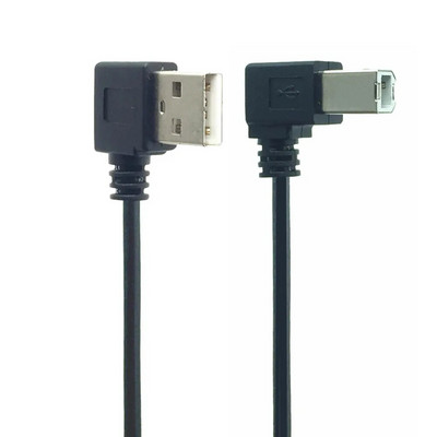 0,5 M 1M 90 kraadi USB 2.0 tüüp A isane USB B isane tüüp B BM täisnurk Printeriskanner 90 kraadi kaabel 50 cm BM nurgeline kaabel
