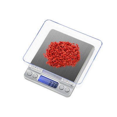 Maisto svarstyklės 500g/1kg/2kg/3kg Virtuvinės svarstyklės bascula cocina Nešiojami papuošalai Tikslaus svorio Skaitmeninės svarstyklės desertui pasidaryk pats