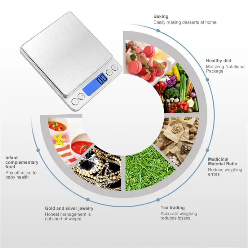 Digitális konyhai mérlegek Precíz elektronikus mérlegek kávéhoz és kisméretű konyhai mérlegekhez