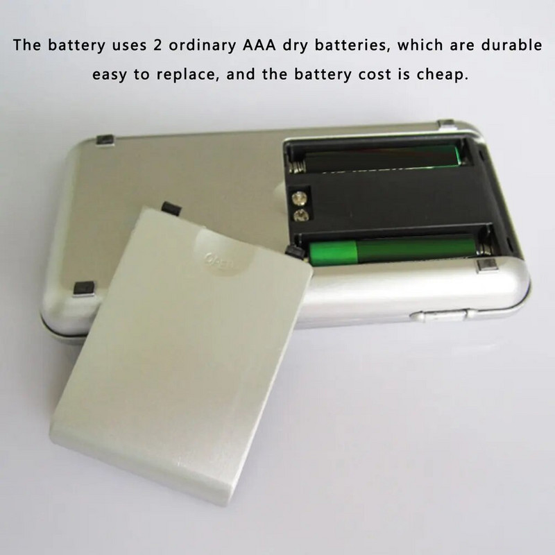 200 g/0,01 g skaitmeninės svarstyklės didelio tikslumo foninio apšvietimo LCD mini kišeninės elektroninės svarstyklės papuošalų svėrimo įrankis, nešiojamos virtuvės svarstyklės