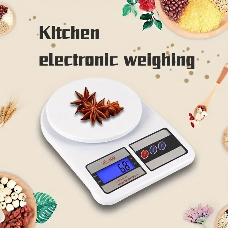 1 vnt nešiojamos skaitmeninės elektroninės svarstyklės Daugiafunkcinės kepimo žolelių arbatos maisto svarstyklės 10 kg 0,001 kg namų virtuvės reikmenys