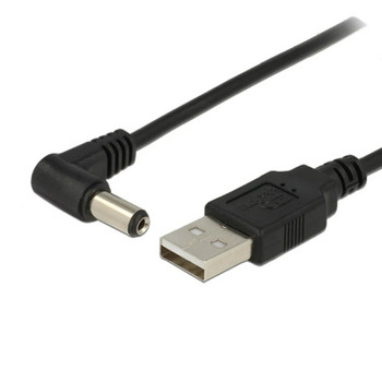 1 бр. USB мъжки към 5.5 mm x 2.1 mm 5.5*2.1 DC варел жак Захранващ кабел AC щепсел Конектор за прехвърляне Преобразувател на интерфейс на зарядно устройство 1 м 2 м