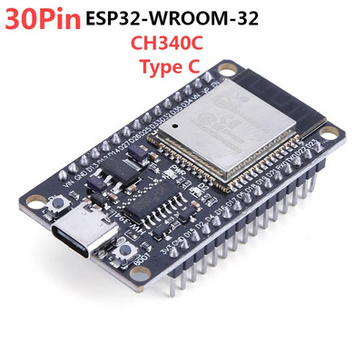 ESP-WROOM-32 ESP32 Bluetooth Wifi Dual Core ESP32-S ESP32 30 kontaktų kūrimo plokštė CP2102 Type C ESP 32 Nodemcu Bluetooth modulis