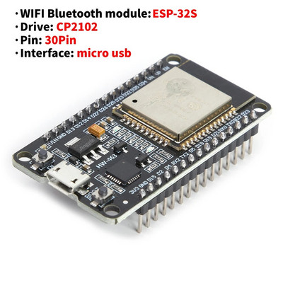 ESP32 WROOM-32/D1 Mini ESP8266 plėtros plokštė belaidis WiFi+Bluetooth modulis itin mažos energijos sąnaudos SPI Flash ESP32s