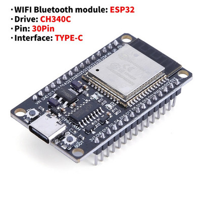 ESP32 WROOM-32/D1 Mini ESP8266 plėtros plokštė belaidis WiFi+Bluetooth modulis itin mažos energijos sąnaudos SPI Flash ESP32s