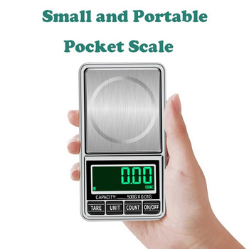 Ψηφιακή ηλεκτρονική ζυγαριά κοσμήματος 100g x 0,01g Φορητά εργαλεία ζύγισης τσέπης υψηλής ακρίβειας για κουζίνα με τροφοδοσία USB