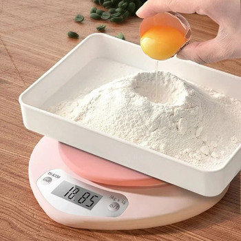 Електронна кухненска везна 5 кг тегло грама Прецизна цифрова везна Точна розова сърцевидна LCD преносима цифрова везна за храна
