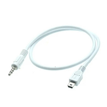 Mini USB - 3,5 mm Aux аудио кабел 5 Pin Mini USB B мъжки към 3,5 mm Aux мъжки жак Аудио проводник 50 cm кабел