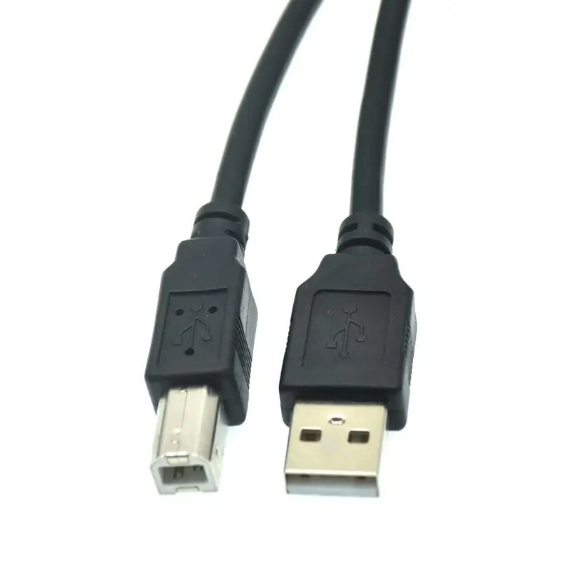 USB 2.0 spausdinimo kabelis, tipas A–B, kištukinis spausdintuvas, trumpas kabelis, skirtas Canon Epson HP ZJiang etikečių spausdintuvui DAC USB spausdintuvas 1M 3M 5