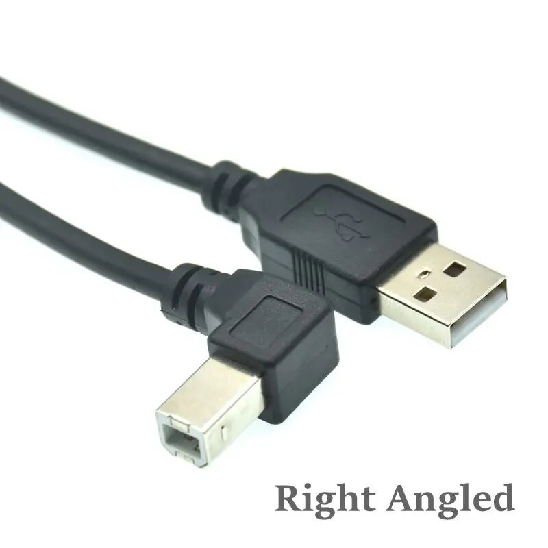 USB 2.0 spausdinimo kabelis, tipas A–B, kištukinis spausdintuvas, trumpas kabelis, skirtas Canon Epson HP ZJiang etikečių spausdintuvui DAC USB spausdintuvas 1M 3M 5