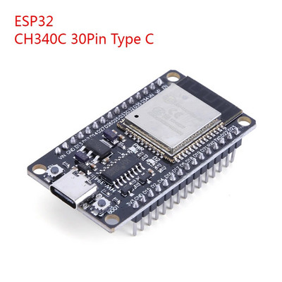 ESP32 plėtros plokštė CP2102 CH340C 30/38Pin WiFi+Bluetooth mažos energijos sąnaudos belaidis modulis ESP-WROOM-32 NodeMCU-32S