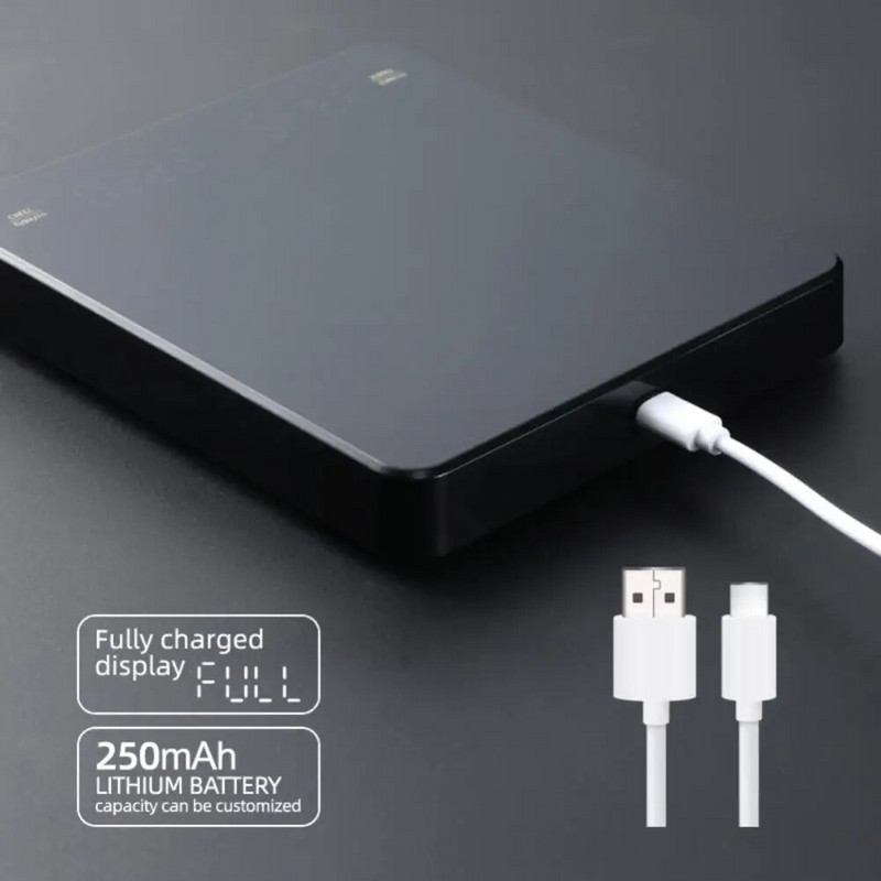 Virtuvės svarstyklės Tikslios elektroninės svarstyklės juodos maistinės kavos svarstyklės LED ekranas skaitmeninis svėrimo įrankis 3 kg / 0,1 g virtuvės priedai