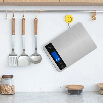 Кухненска везна 15 кг/1 г акумулаторна храна Кафе баланс интелигентни електронни цифрови везни дизайн от неръждаема стомана за готвене