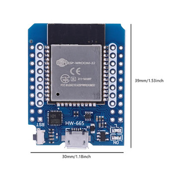 D1 Mini ESP32 ESP-32 WIFI Bluetooth CP2104/CH9102 модул за платка за разработка WiFi, съвместим с Bluetooth, двуядрен, напълно функционален