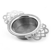 Arbatos sietelio filtras Arbatos lapų infuzinis nerūdijančio plieno pakabinamas dvigubas ausis prieskonių lašintuvo dubenėlis prieskonių sietelio difuzorius