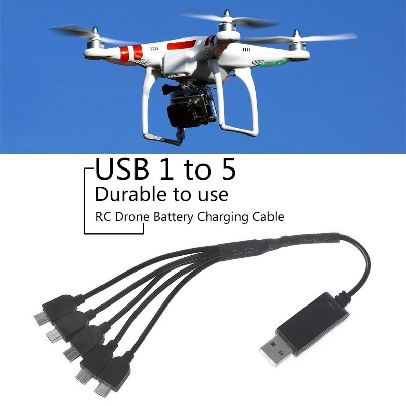 Alkatrészek USB töltőkábel Muti Functions 3,7 V akkumulátortöltő vezetékek Cserélje ki az E58/JY019 Quadcopter