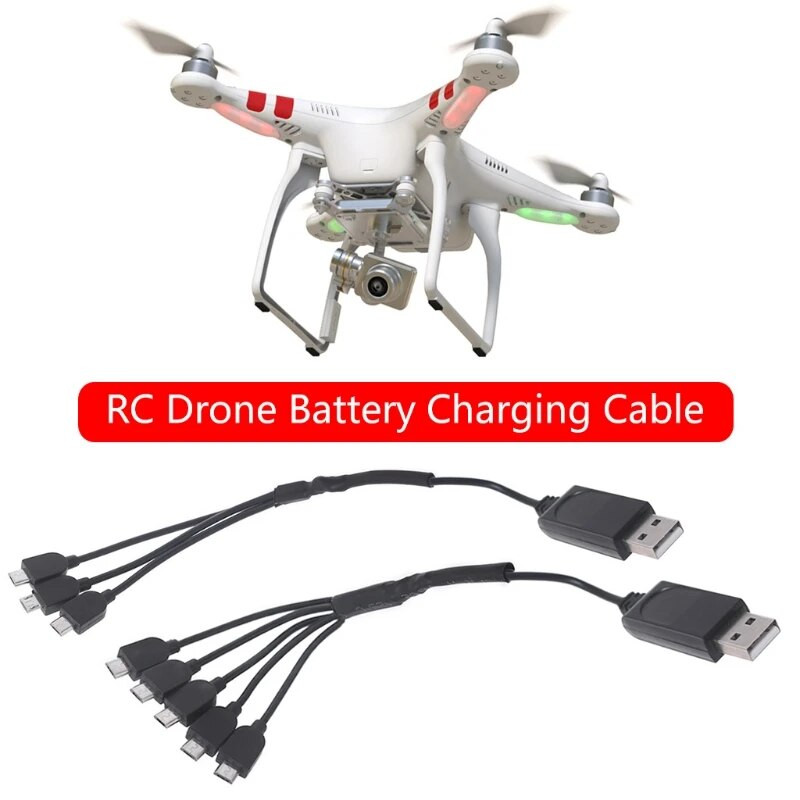 Alkatrészek USB töltőkábel Muti Functions 3,7 V akkumulátortöltő vezetékek Cserélje ki az E58/JY019 Quadcopter