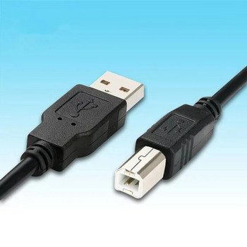 Καλώδιο δεδομένων εκτυπωτή USB 2.0 Υψηλή ταχύτητα 2.0 A έως B Αρσενικό σε Αρσενικό 1.5m 1m Μαύρο καλώδιο καλωδίου για σαρωτή Εκτυπωτής μηχανής φαξ