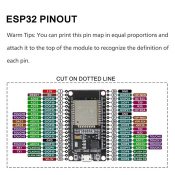 Πλακέτα επέκτασης ESP32 Διεπαφή MICRO USB NodeMCU-32S Lua 38Pin Χαμηλή κατανάλωση ενέργειας GPIO Επέκταση πλακέτα συμβατή με Bluetooth