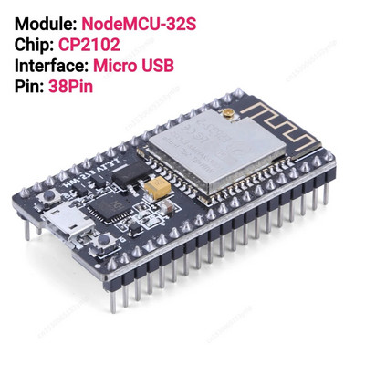 Πλακέτα επέκτασης ESP32 Διεπαφή MICRO USB NodeMCU-32S Lua 38Pin Χαμηλή κατανάλωση ενέργειας GPIO Επέκταση πλακέτα συμβατή με Bluetooth