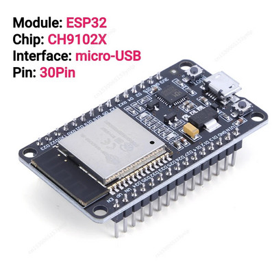 Πλακέτα επέκτασης ESP32 Διεπαφή MICRO USB NodeMCU-32S Lua 38Pin Χαμηλή κατανάλωση ενέργειας GPIO Επέκταση πλακέτα συμβατή με Bluetooth
