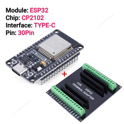 Πλακέτα επέκτασης ESP32 Διεπαφή MICRO USB NodeMCU-32S Lua 38Pin Χαμηλή κατανάλωση ενέργειας GPIO Επέκταση πλακέτα συμβατή με Bluetooth