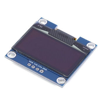 Μονάδα οθόνης 1,3 ιντσών 4 ακίδων IIC I2C SSH1106 Μονάδα οθόνης OLED LCD LED Λευκή/Μπλε οθόνη για Arduino/Raspberry Pi/BBC