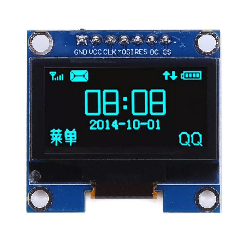 1,3 inčni modul zaslona 4pin IIC I2C SSH1106 pogon OLED LCD LED zaslon modul bijeli/plavi zaslon za Arduino/Raspberry Pi/BBC