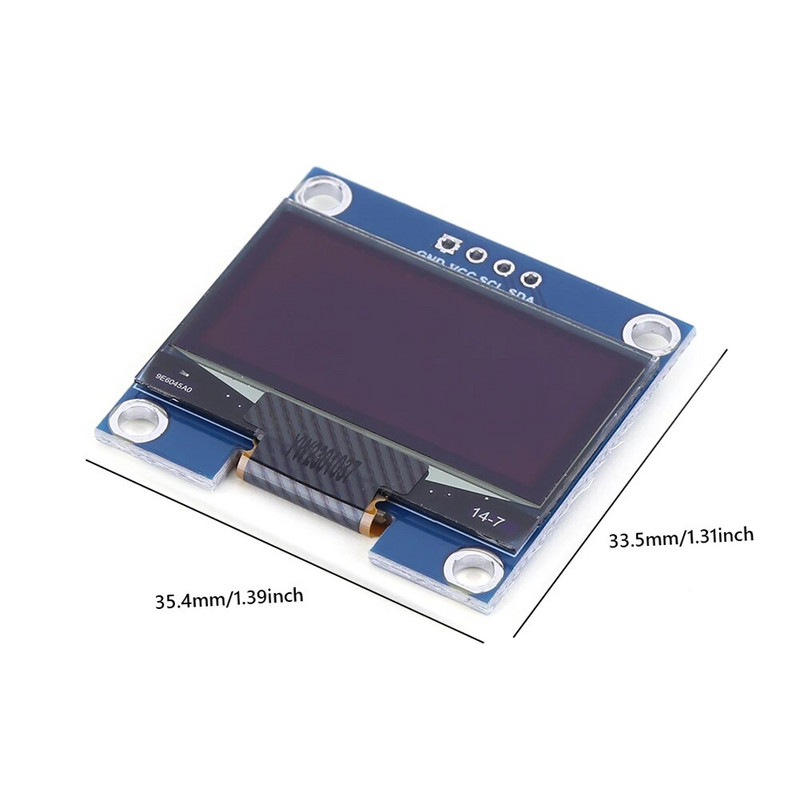 1,3 inčni modul zaslona 4pin IIC I2C SSH1106 pogon OLED LCD LED zaslon modul bijeli/plavi zaslon za Arduino/Raspberry Pi/BBC