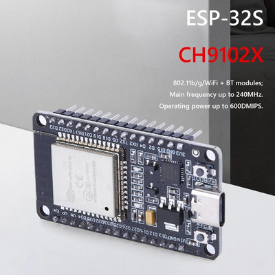 ESP32 maitinimo plokštės C tipo modulis MICRO USB 30Pin ESP-WROOM-32 ESP32-DevKitC-32 grafinio programavimo GPIO paskirstymo plokštė