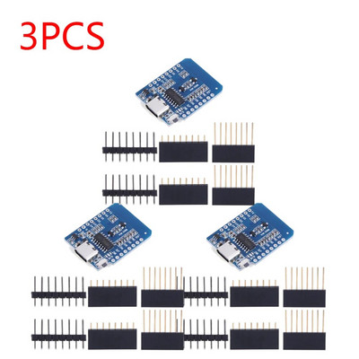 ESP32 WROOM-32/D1 Mini ESP8266 plėtros plokštė D1 Mini NodeMcu Lua WIFI Micro Type C ESP32S WiFi+Bluetooth modulis, skirtas Arduino
