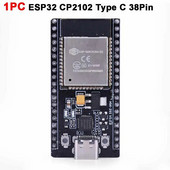 ESP32-WROOM-32 ESP32 ESP-32 plėtros plokštė CP2102 38Pin Type-C 802.11 b/g/n Wi-Fi+BT+BLE MCU belaidžio modulio plokštė