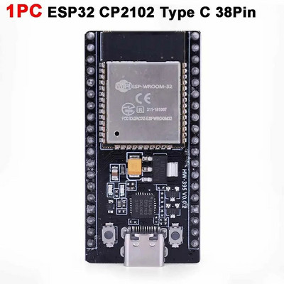 ESP32-WROOM-32 ESP32 ESP-32 arendusplaat CP2102 38kontaktiga Type-C 802.11 b/g/n Wi-Fi+BT+BLE MCU juhtmevaba moodulplaat