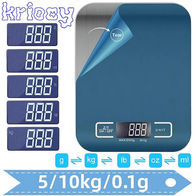 5 kg/10 kg/0,1 g konyhai mérlegek rozsdamentes acél élelmiszermérleg diétához Postai mérleg mérő LCD precíziós elektronikus mérleg