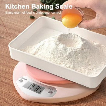 Ηλεκτρονική Ζυγαριά Κουζίνας 5 κιλά Βάρος γραμμάρια Ψηφιακή Ζυγαριά Ακριβής Ροζ Φορητή Ψηφιακή Ζυγαριά Τροφίμων σε σχήμα καρδιάς
