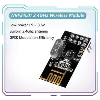 5Pcs NRF24L01+ безжичен модул 2.4G модул за надграждане за безжичен комуникационен модул за експерименти „направи си сам“