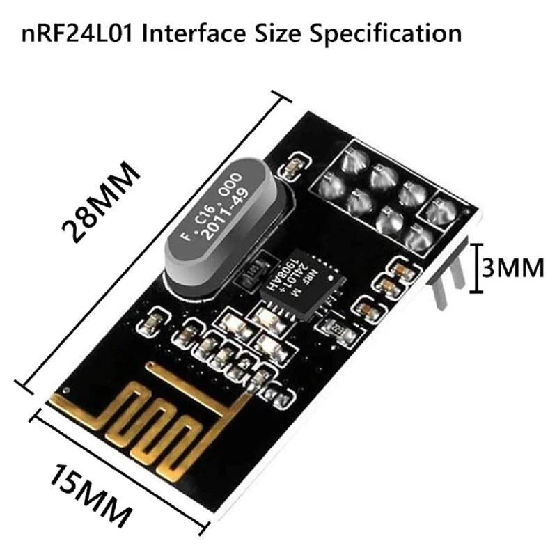 5 vnt. NRF24L01+ belaidis modulis 2.4G atnaujinimo modulis, skirtas belaidžio ryšio moduliui, skirtas „pasidaryk pats“ eksperimentams