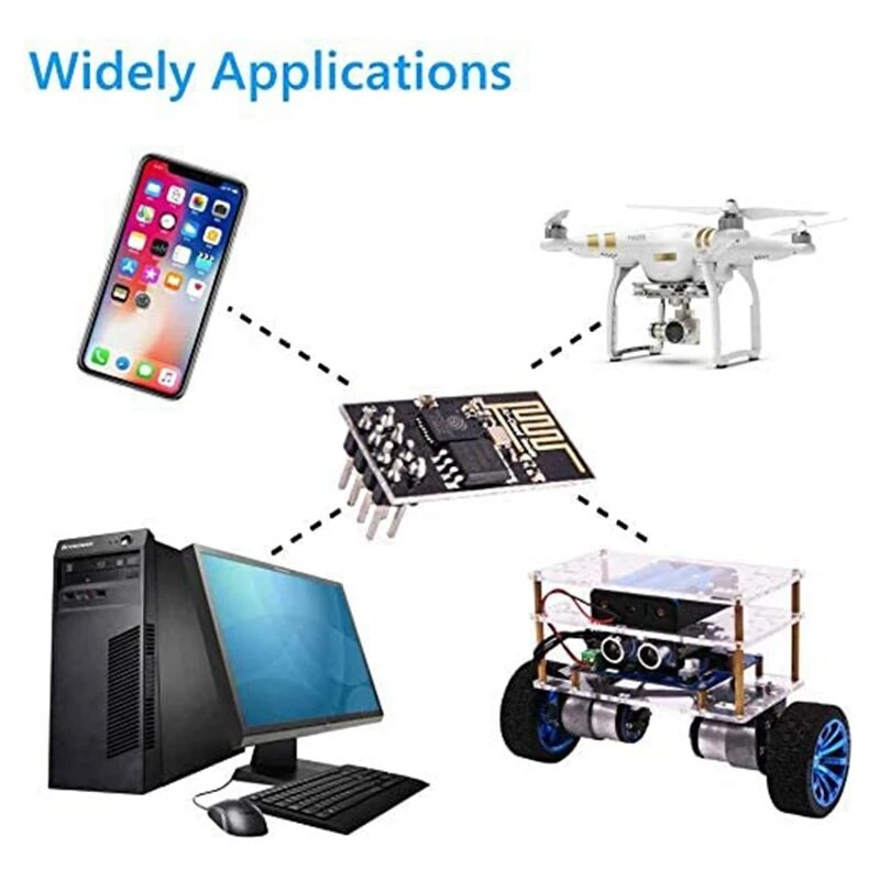 5 vnt. NRF24L01+ belaidis modulis 2.4G atnaujinimo modulis, skirtas belaidžio ryšio moduliui, skirtas „pasidaryk pats“ eksperimentams