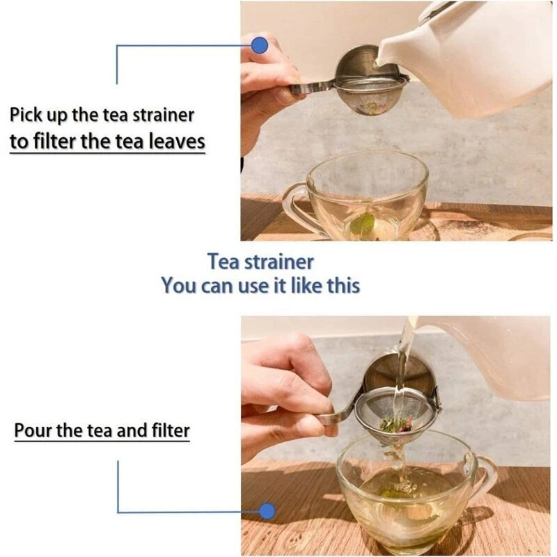 Arbatos sietelis su plonu tinkleliu, laisvas arbatos laikiklis su sieteliu Arbatos priedai arbatos infuzinis arba arbatos troškintuvas puodeliui ar arbatos puodeliui