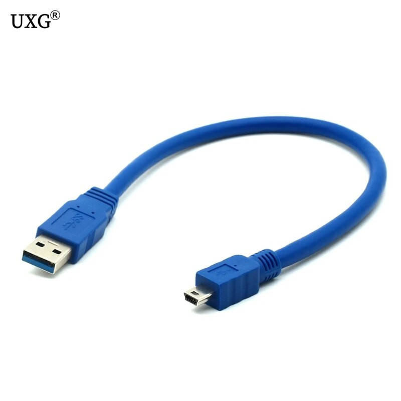 USB 3.0 A kištukinis ir mini 10 kontaktų B ilgintuvo laidas, skirtas planšetiniams kompiuteriams vaizdo kameroms HUB HDD jungtis 0,3M 0,6M 1M 1,5M 3M 5M